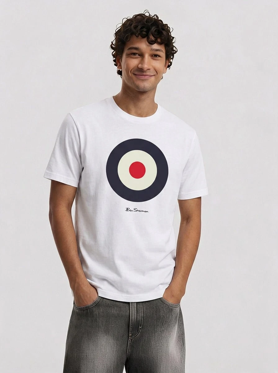 Ben Sherman Target T恤 - 白色 - 查看 1