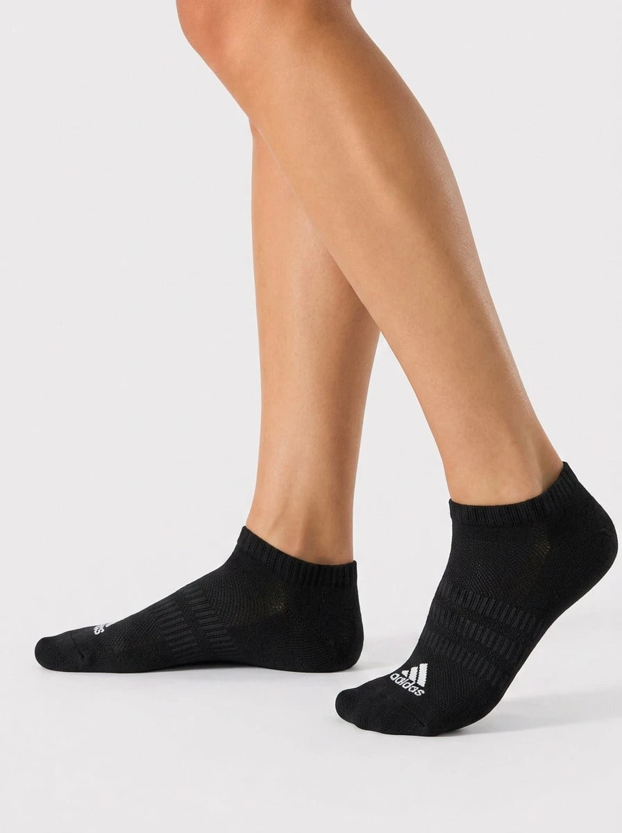 Adidas Unisex SOCKS 3 PACK - 黑與白 - 查看 1