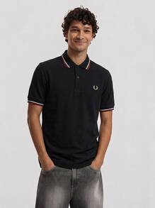 Fred Perry 男士黑色 Polo 衫 - 黑色 - 查看 1