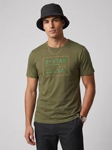 G-Star Men's T-Shirts Comfortable Versatile Lightweight Daily Weekend Sports D22803-336-230 - Kaki - View 1