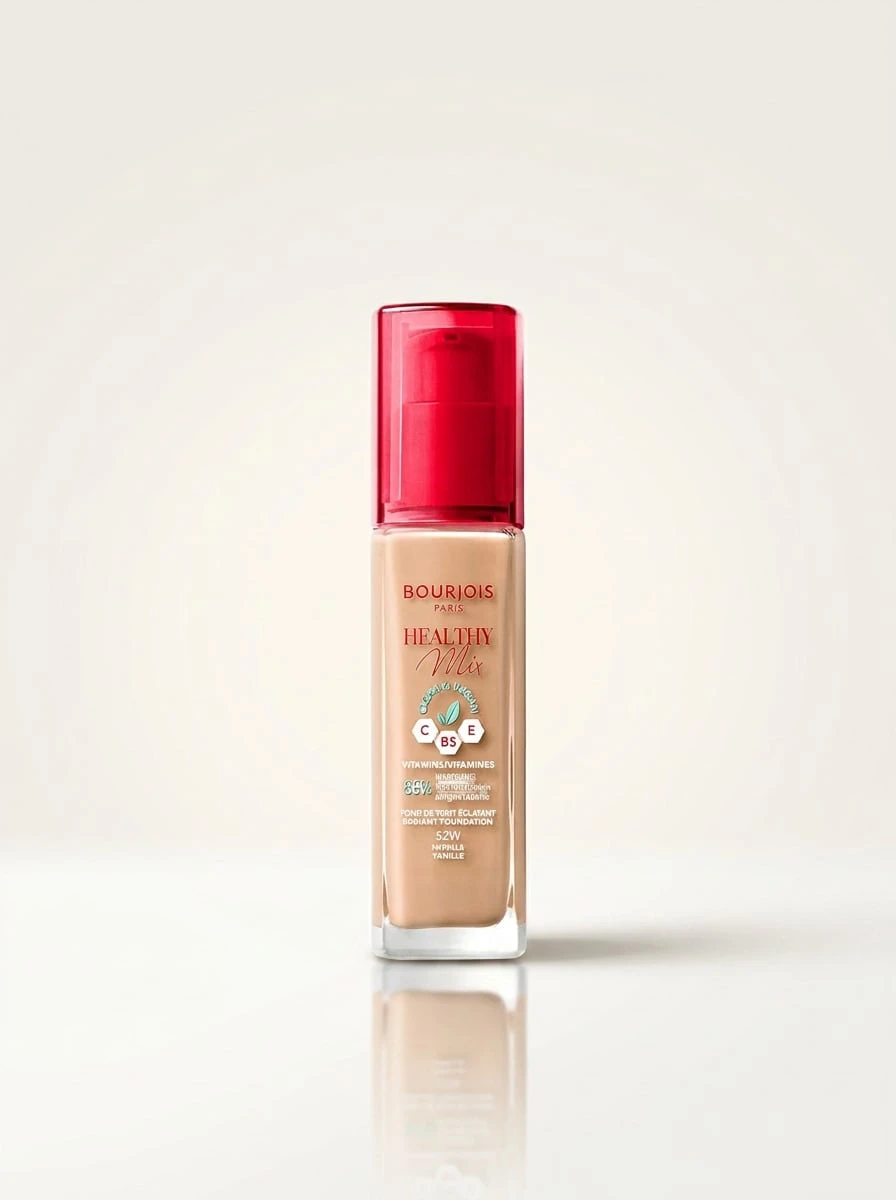 Bourjois Healthy Mix كريم أساس نباتي نظيف ومضيء 52W فانيلا 30 مل - 52 Vanilla - مشاهدة 1