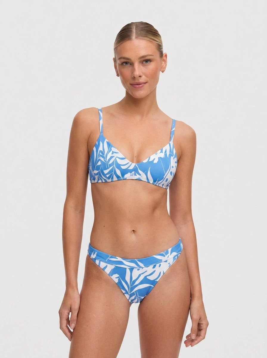 Roxy Women's Comfortable Compression UV Protection Summer Vacation Pool Blue ERJX203476-BJB0 - White and Blue - 查看 1
