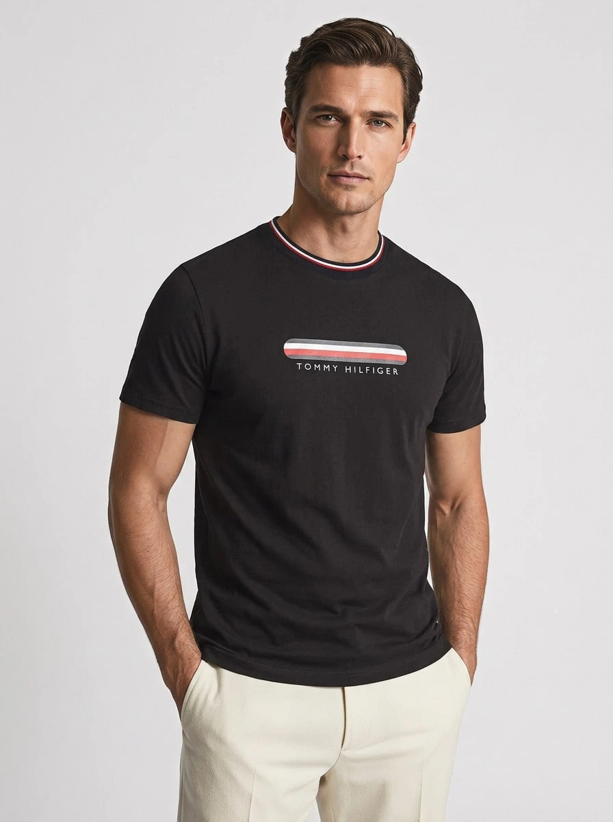 Tommy Hilfiger CN 不锈钢三通 - 黑色 - 查看 1