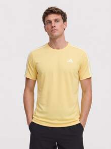 Adidas Men's Moisture-Wicking Breathable Classic Fit Gym Home Travel IK4990 - 黃色 - 查看 1