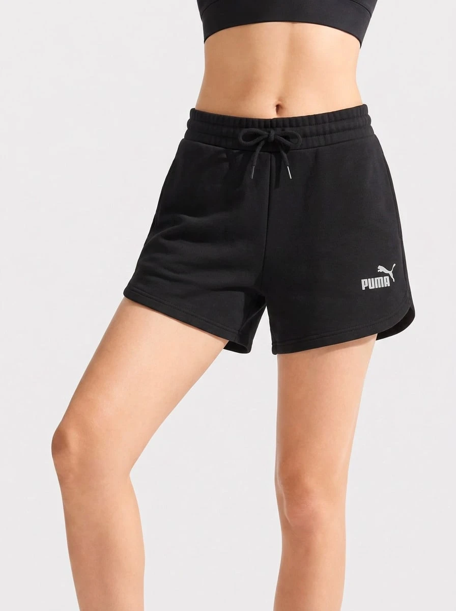 Essentials Women Sports Shorts Black - Negro - Ver 1