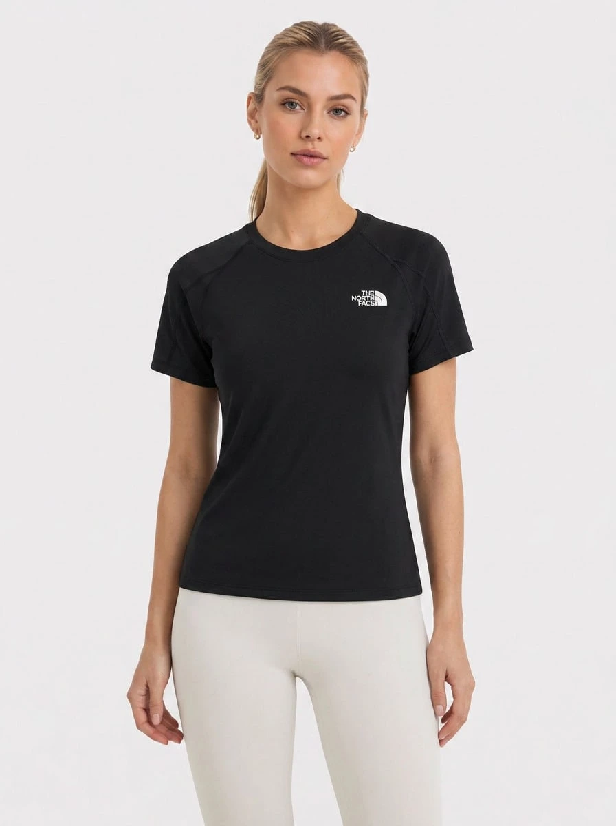 The North Face 女款 Flex 新款 T 恤 - 黑色 - 查看 1