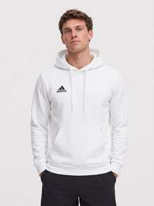 Adidas Men's Sports & Outdoor Hoodies Versatile Warm Lightweight Training Daily Outdoor White HG6302 - 黑白 - 查看 1