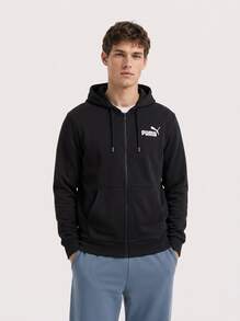 Puma Men's Sports & Outdoor Hoodies Stretchy Comfortable Cozy Sports Commuting Going Out Black 681740-01 - Black - View 1