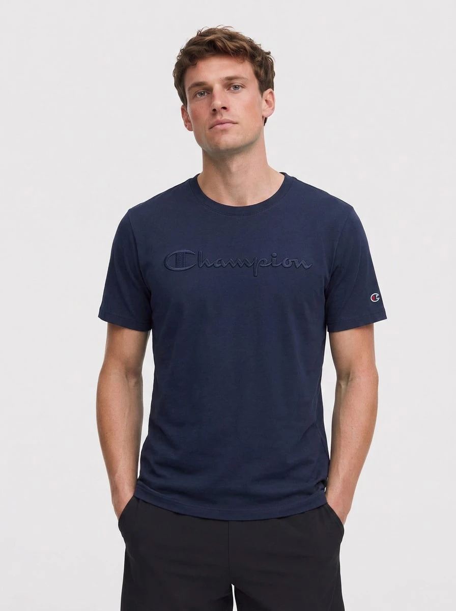 Champion Men's camiseta Navy Blue - Azul Marino - Ver 1