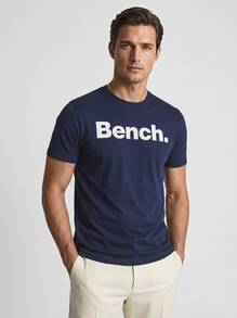 Camiseta con estampado de lunares Leandro para hombre de la marca Bench - Azul Marino - Ver 1