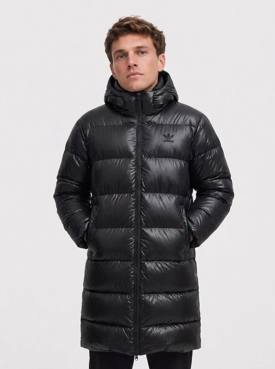 Adidas Originals Men's Long Rain Jacket - Black - View 1