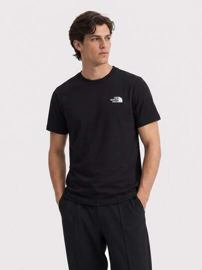 The North Face Coordinates Graphic Tee Men's Skin-Friendly Versatile Breathable Daily Travel Weekend Black NF0A8EGU-ET91