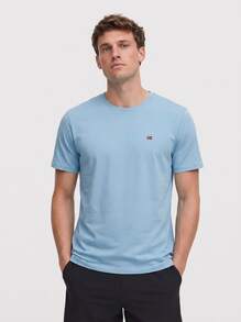 Napapijri Men's T-shirts Blue - Azul - Ver 1