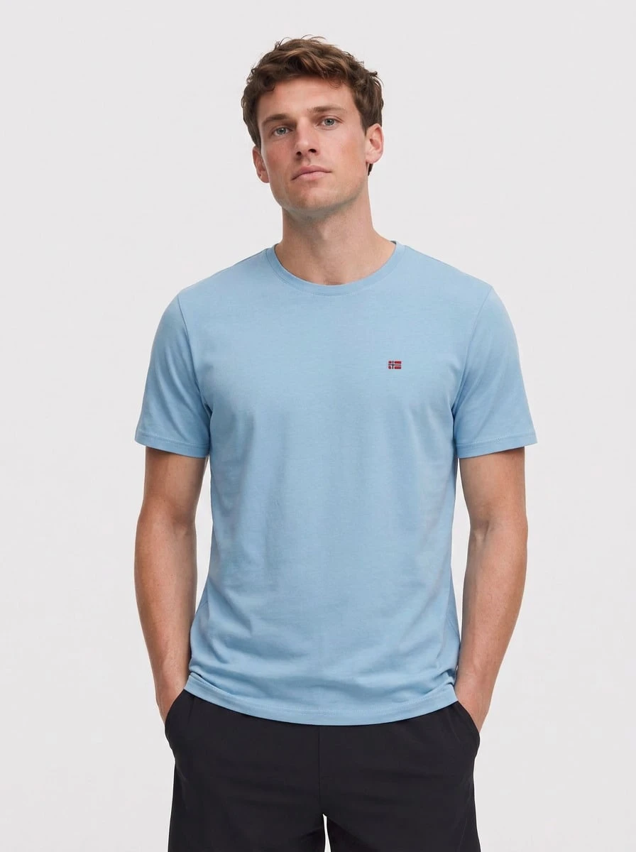 Napapijri Men's T-shirts Blue - Azul - Ver 1
