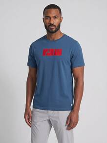 G-Star Men's T-Shirts Easy To Match Moisture-Wicking Breathable Outing Gym Home D23710-336-868 - Blue - View 1