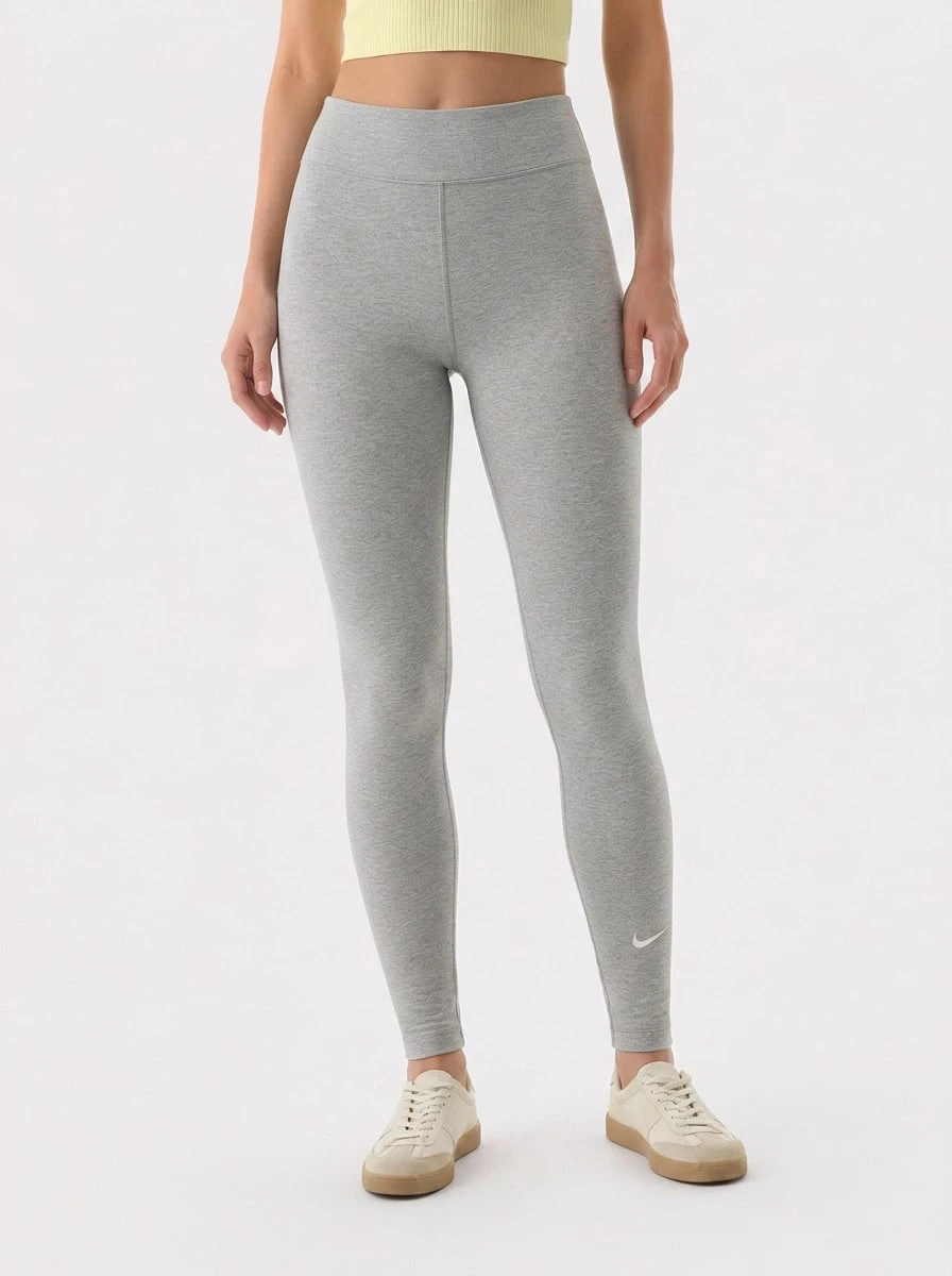 Nike Sports Leggings Compression Breathable Versatile Fitness Outdoor Running Grey CZ8532-063 - Lightgrey - View 1