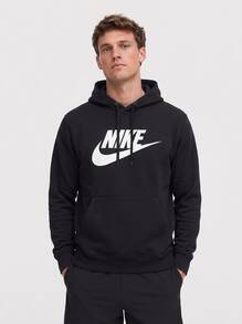 Nike Men's Sports & Outdoor Hoodies Breathable Easy To Match Classic Fit Sports Commuting Outing BV2973-010 - 黑色 - 查看 1
