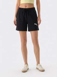 Puma Sports Shorts Soft Quick-Dry Moisture-Wicking Summer Gym Daily Black 658611-03 - Negro - Ver 1