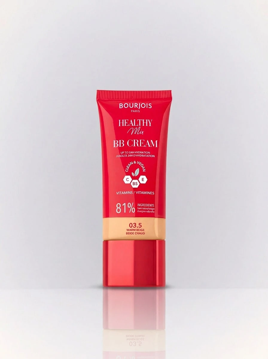 Bourjois Healthy Mix Clean & Vegan BB Cream 3.5 Warm Beige 30 Ml – BB Cream, 24H Hydration, For Women With Dull Skin, Warm Beige, Vitamin C, Suitable For Daily Office Routine - 03,5 Warm Beige - 查看 1