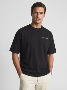 Good for Nothing Men's T-Shirts Comfortable Versatile Lightweight Vacation School Casual MTS-149GFN1101 - Black and White - View 1