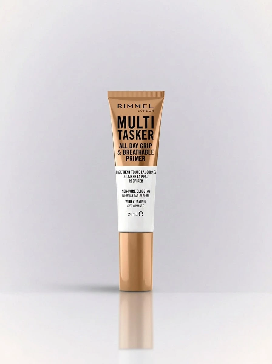 Rimmel Multi-Tasker All Day Grip & Breathable Primer 24 Ml – Makeup Primer, Long-Wearing, For All Skin Types, Vitamin C, Suitable For Foundation Base - 無色 - 查看 1