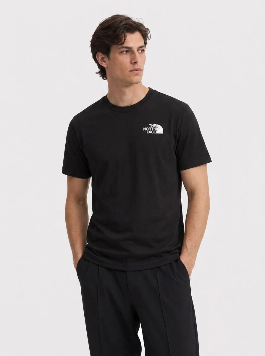The North Face TNF Bear Tee Men's Comfortable Easy To Match Soft Commuting Date Business Black NF0A894B-JK31 - Black - View 1