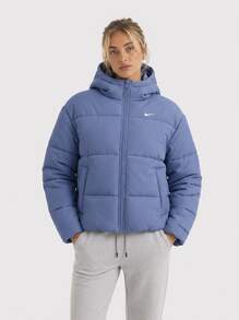 Nike Women's Sports Jackets Comfortable Waterproof Insulated Daily Training Commuting FZ5899-499 - World Indigo/White - View 1