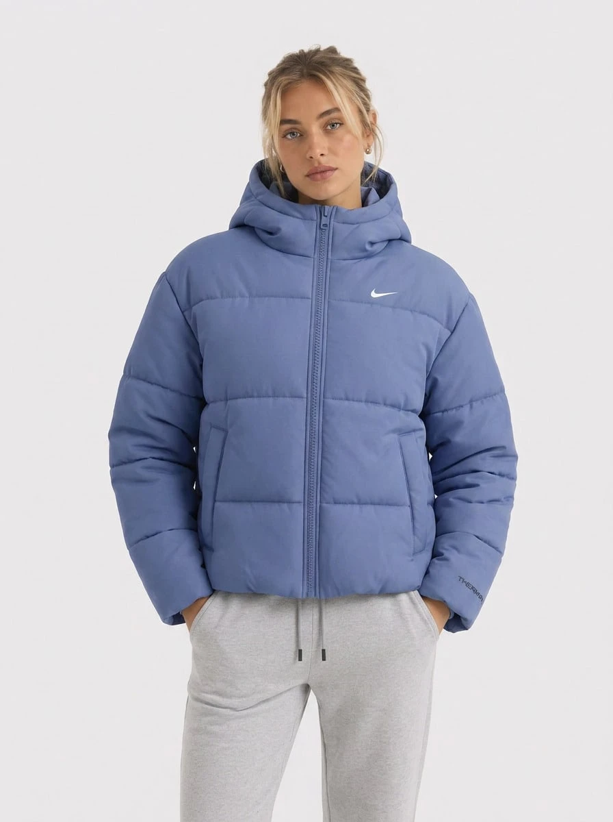 Nike Women's Sports Jackets Comfortable Waterproof Insulated Daily Training Commuting FZ5899-499 - World Indigo/White - View 1