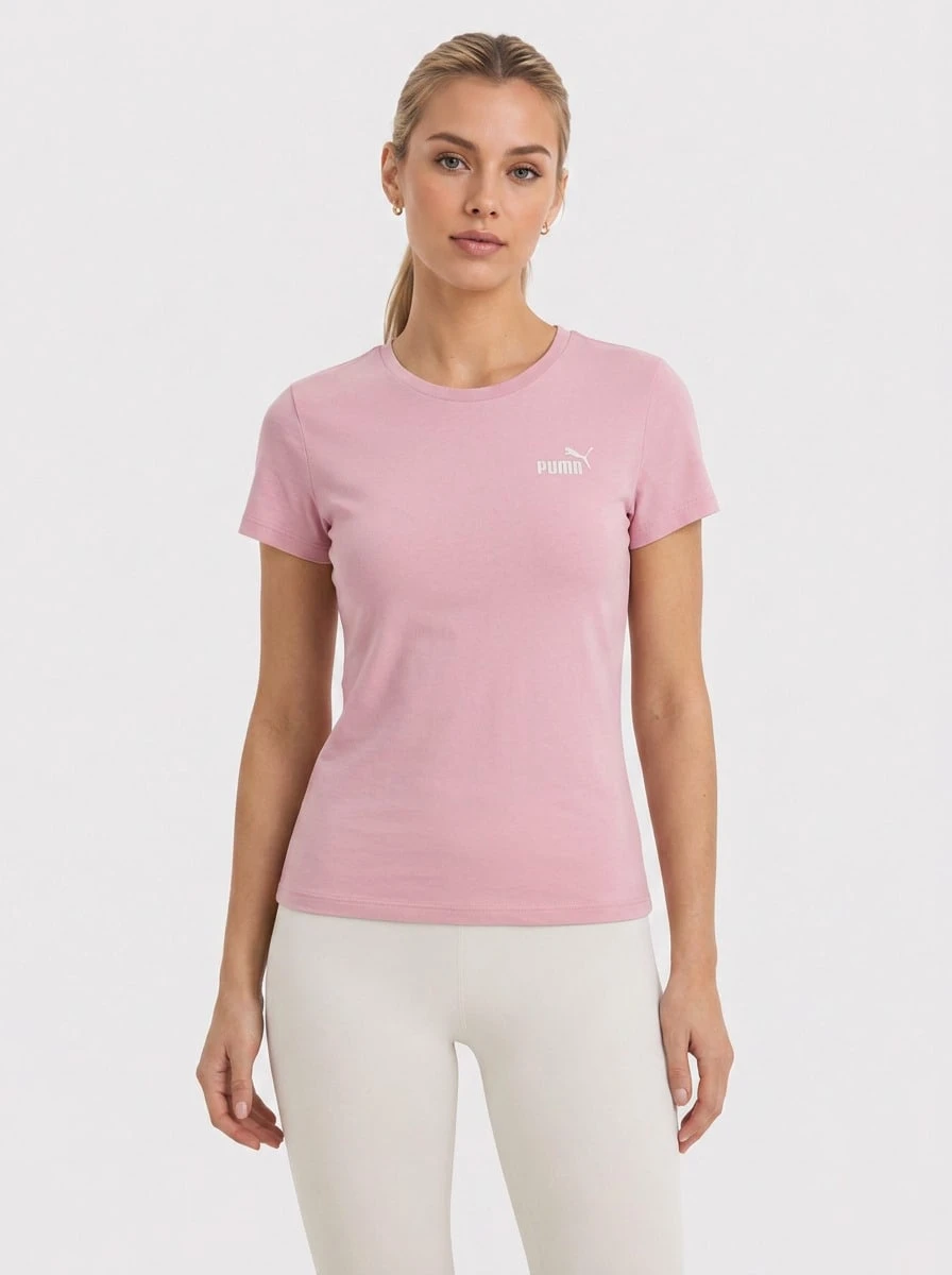 Puma Sports Tees & Tanks Comfortable Versatile Lightweight Going Out Gym Home Pink 682373-25 - Wild Pink - View 1