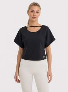 Adidas Women's Classic Fit Quick-Dry Skin-Friendly Daily Weekend Sports HD9553 - 黑與白 - 查看 1