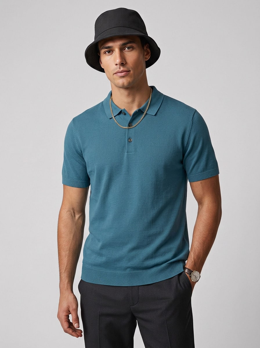 Ben Sherman 男士Polo衫 - 藍色 - 查看 1
