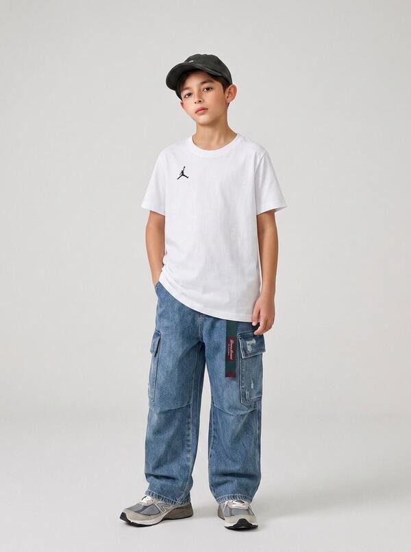 Jordan Kids' Soft Durable Comfortable Travel Daily Weekend White A20152-100