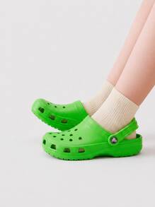 Crocs CLASSIC CLOG Kids' Clogs Classic Comfortable Breathable Garden Summer Shopping 209571-3WA - 綠色黏液 - 查看 1