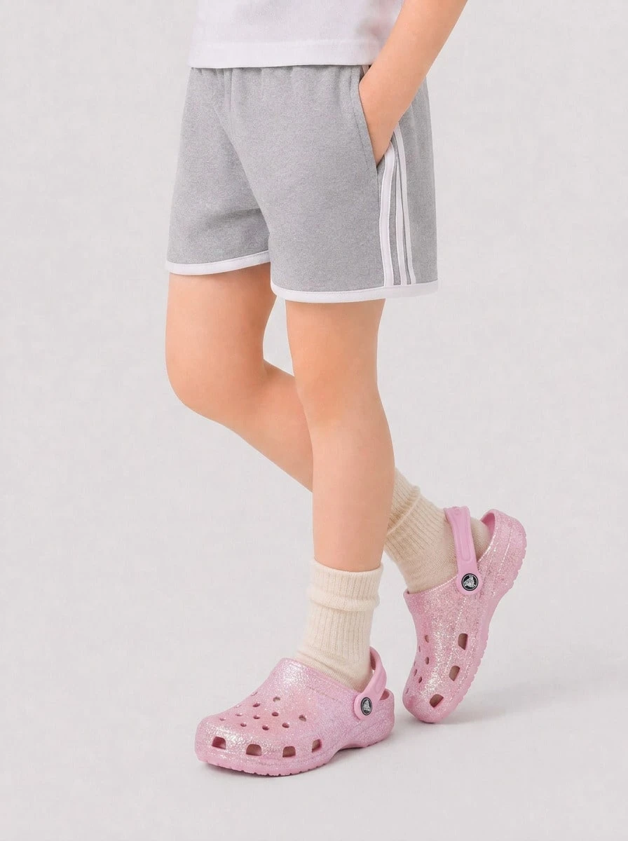 Crocs CLASSIC CLOG Kids' Clogs Comfortable Classic Durable Daily Weekend Beach Pink 206992-6S0 - 粉色 - 查看 1