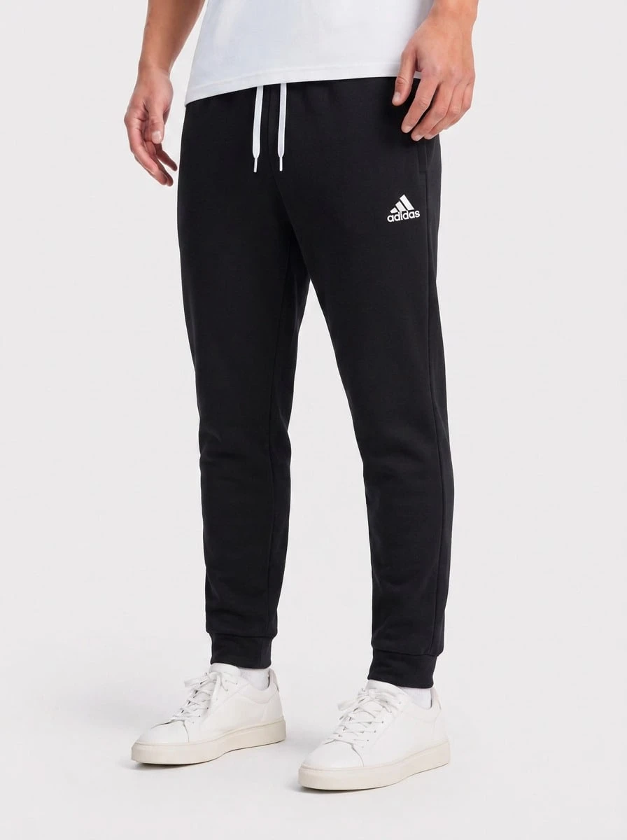 Adidas Men's Sports Pants Classic Fit Easy To Match Soft Outdoor Commuting Casual HC0332 - Black - View 1