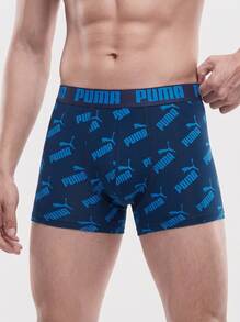 Puma Men's Trunks Skin-Friendly Versatile Comfortable Gym Travel Sports 100001512-002 - 藍色 - 查看 1