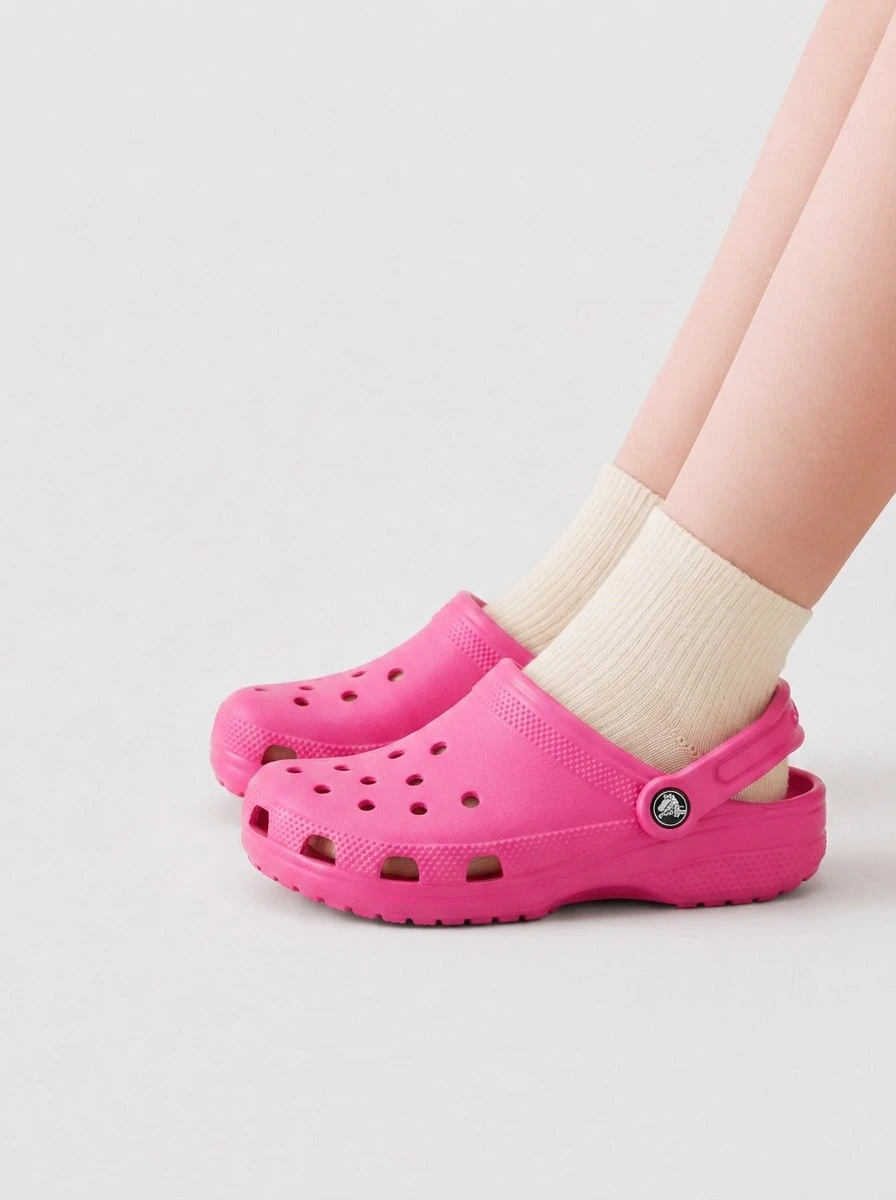 Crocs CLASSIC CLOG Kids' Clogs Lightweight Versatile Comfortable Travel Shopping Walking 206991-6UB - Juice - View 1