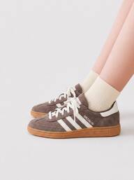 Adidas Handball Spezial Kids' Sneakers Anti-Slip Lace-Up Heritage Gym Commuting Training White KI3943