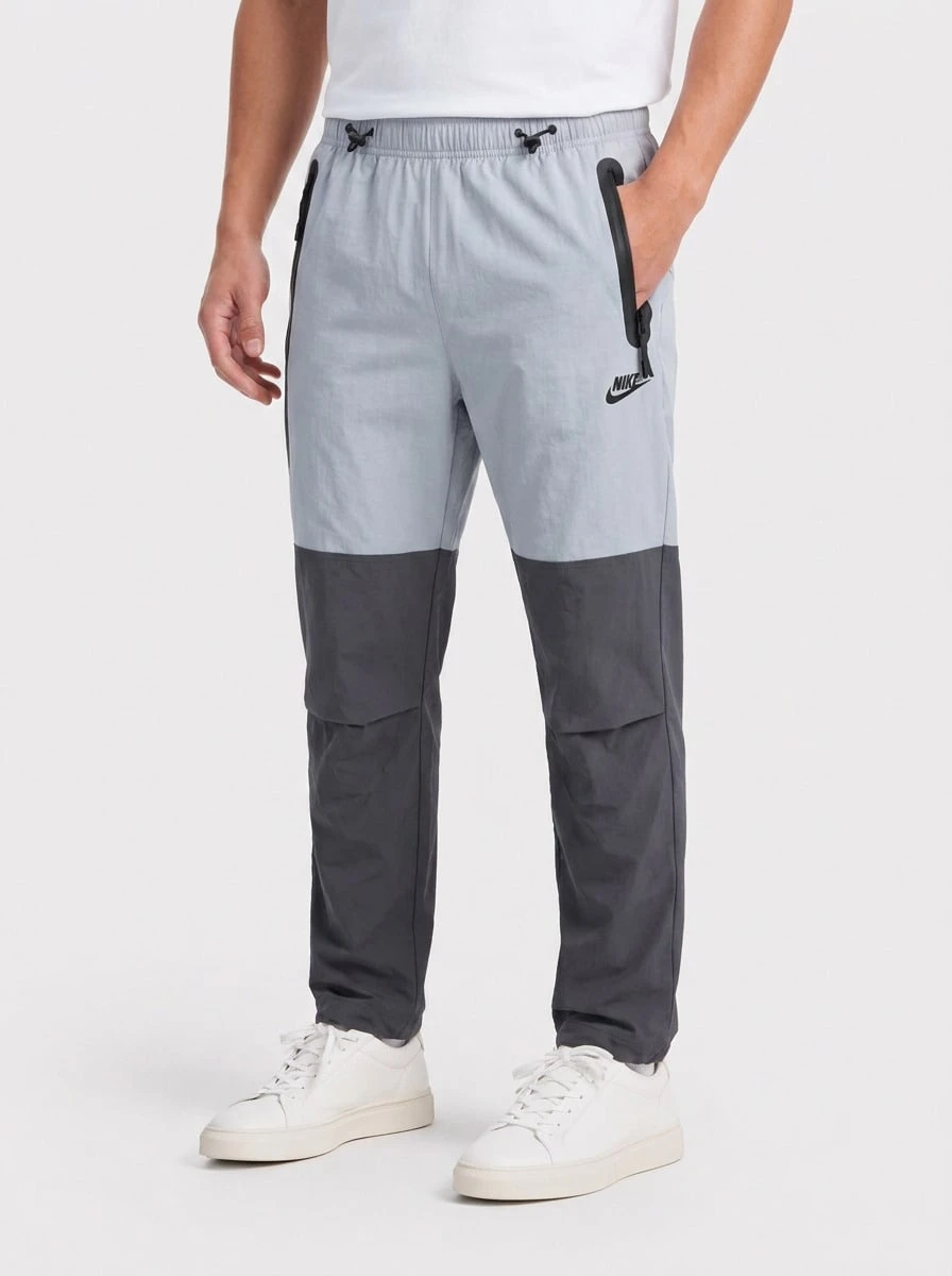 Nike Men's Sports Pants Versatile Comfortable Lightweight Sports Office Weekend Grey HM7158-065 - Cool Grey/Anthracite/Black - 查看 1