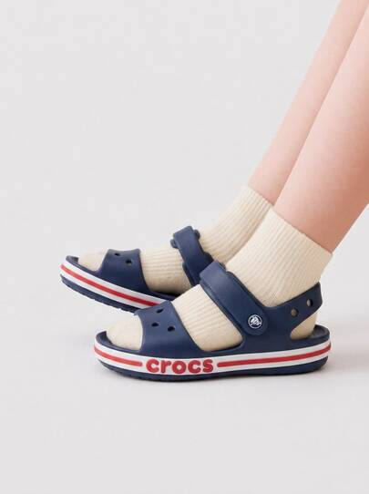 Crocs CLASSIC SANDAL Kids' Lightweight Adjustable Comfortable Beach Weekend Summer Navy 211055-4CC