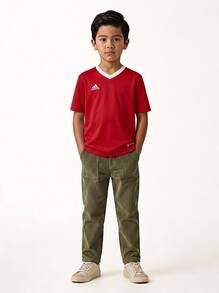 Adidas Entrada 22 Kid's camiseta Red - Rojo - Ver 1
