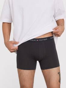 Tommy Hilfiger Men's Trunks Classic Fit Easy To Match Soft Sports Office Weekend UM0UM02763-0SK - Black - View 1