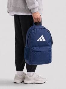 Adidas Classic 3 Bar Logo Women Backpack Dark Blue / White - Blue - View 1