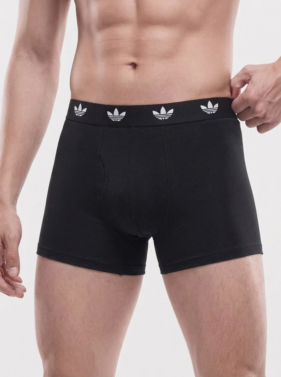 Adidas 3 paquete Men's Sports Underwear - Negro - Ver 1