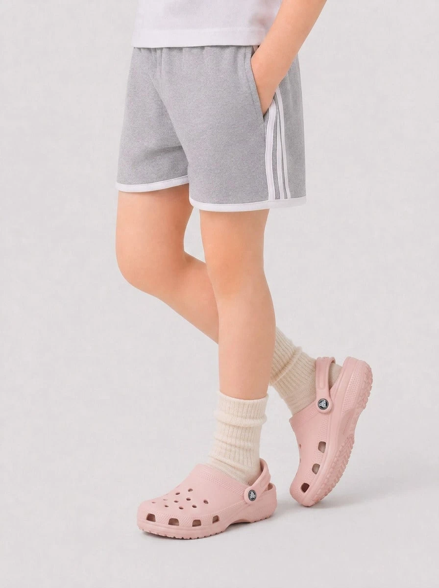 Crocs CLASSIC CLOG Kids' Clogs Versatile Lightweight Classic Home Garden Summer 206991-6UR - 石英 - 查看 1