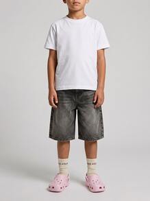 Crocs 經典木屐 K 粉牛奶 - Pink Milk - 查看 1