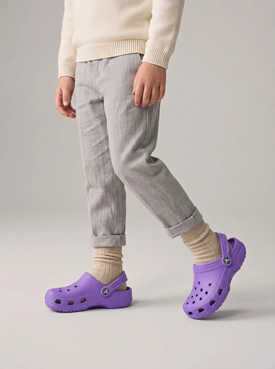 Crocs Classic Children's Clogs, Stylish And Versatile, Suitable For Outdoor Walks And Vacations. Item Number 206990-5AJ - Galaxy - View 1