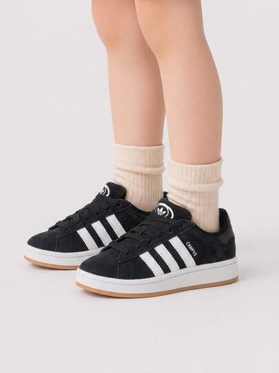 Adidas Campus Kids' Sneakers Comfortable Versatile Stylish Travel Training Street Style Black JI4331