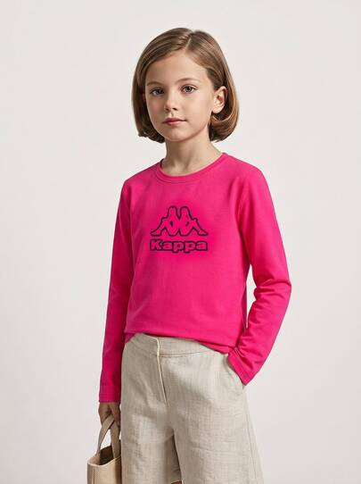 Kappa Girls Long Sleeve Shirt Pink
