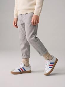 Adidas VL 法院 3.0 K - 雲白/皇家藍/更佳猩紅 - 查看 1